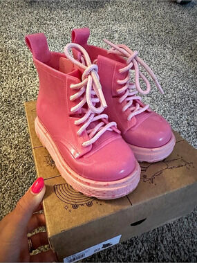 Melissa Mini Melissa Coturno Baby Boot Baby US 22 Pink Boots